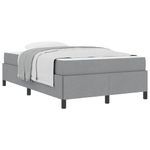 Casa si Gradina - Mobilier - Paturi si accesorii - Paturi - Pat cu arcuri Gri deschis, Negru 120 x 190 cm - Infinity.ro