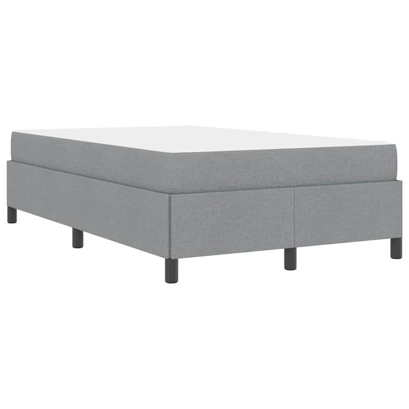 Casa si Gradina - Mobilier - Paturi si accesorii - Paturi - Pat cu arcuri Gri deschis, Negru 120 x 190 cm - Infinity.ro