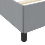 Casa si Gradina - Mobilier - Paturi si accesorii - Paturi - Pat cu arcuri Gri deschis, Negru 120 x 190 cm - Infinity.ro