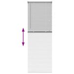 Casa si Gradina - Textile si covoare - Rulouri si jaluzele - Jaluzea pentru Fereastra Argintiu 80 x 130 cm Aluminiu - Infinity.ro