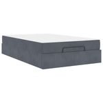 Casa si Gradina - Mobilier - Paturi si accesorii - Paturi - Cadru de pat cu depozitare Gri inchis 140 x 190 cm Catifea - Infinity.ro