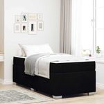 Casa si Gradina - Mobilier - Paturi si accesorii - Paturi - Cadru de pat Altele Negru 90 x 200 cm tesatura - Infinity.ro