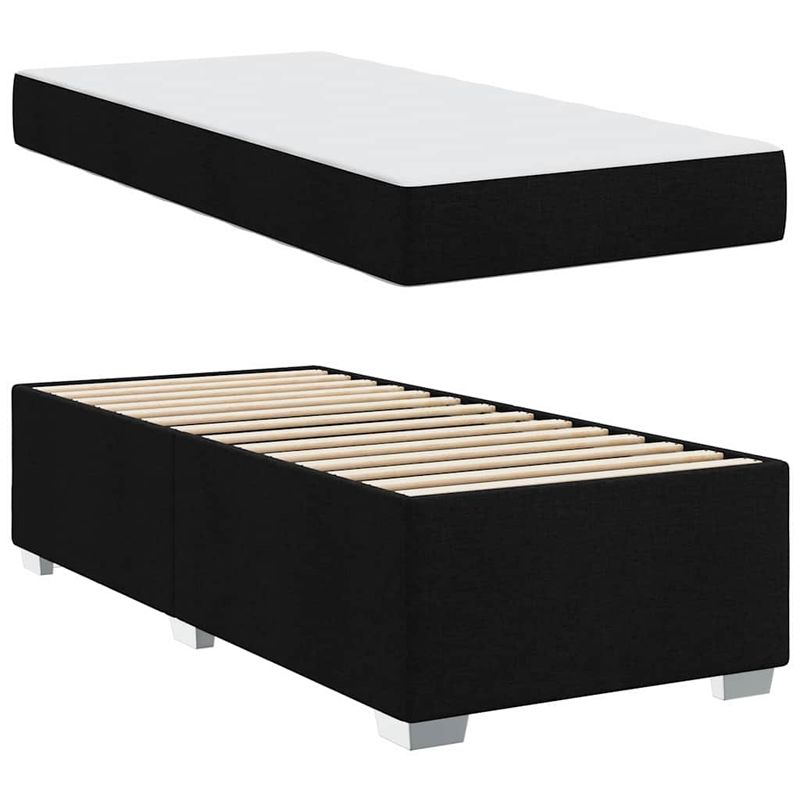 Casa si Gradina - Mobilier - Paturi si accesorii - Paturi - Cadru de pat Altele Negru 90 x 200 cm tesatura - Infinity.ro