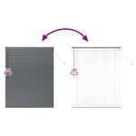 Casa si Gradina - Textile si covoare - Rulouri si jaluzele - Jaluzea pentru Fereastra Gri inchis 80 x 130 cm Aluminiu - Infinity.ro