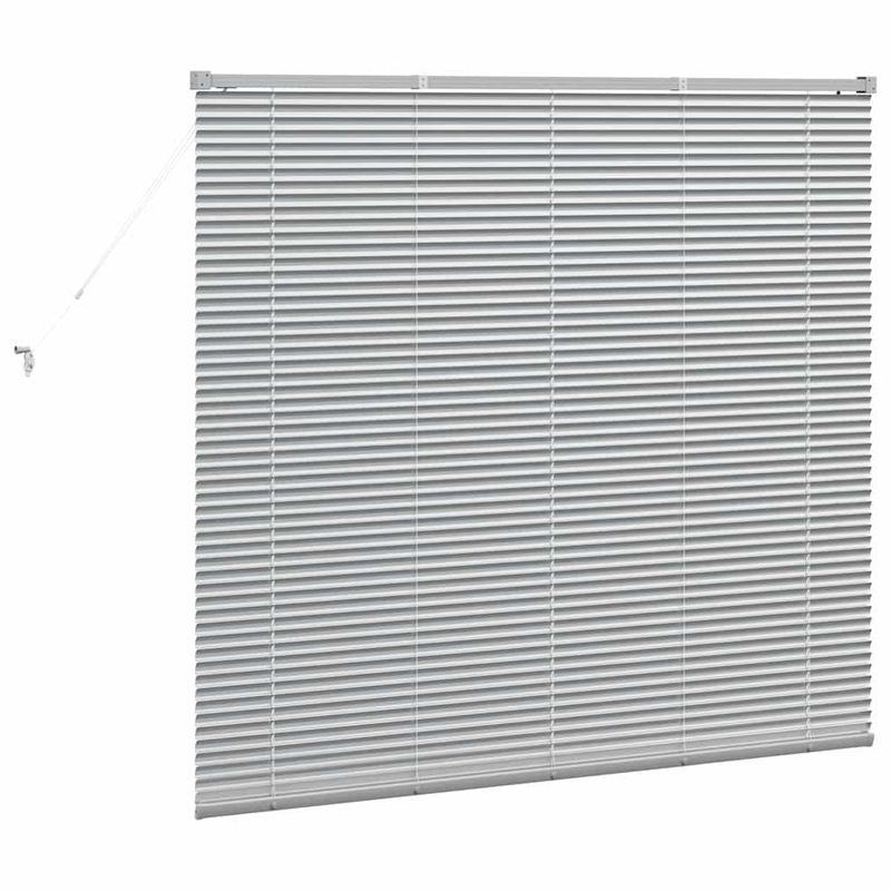Casa si Gradina - Textile si covoare - Rulouri si jaluzele - Jaluzea pentru Fereastra Argintiu 80 x 130 cm Aluminiu - Infinity.ro