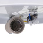 Casa si Gradina - Corpuri si surse de iluminat - Veioze si lampi - Lampi de veghe - Lustra, taupe, montaj incastrat, Ø 38 cm, tesatura, E27 - Infinity.ro