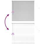 Casa si Gradina - Textile si covoare - Rulouri si jaluzele - Jaluzea pentru Fereastra Argintiu 80 x 130 cm Aluminiu - Infinity.ro