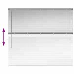 Casa si Gradina - Textile si covoare - Rulouri si jaluzele - Jaluzea pentru Fereastra Argintiu 80 x 130 cm Aluminiu - Infinity.ro