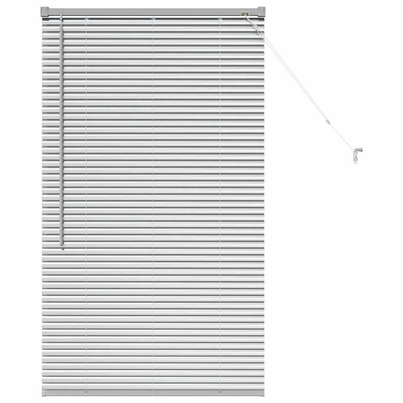 Casa si Gradina - Textile si covoare - Rulouri si jaluzele - Jaluzea pentru Fereastra Argintiu 80 x 130 cm Aluminiu - Infinity.ro