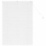 Casa si Gradina - Textile si covoare - Rulouri si jaluzele - Jaluzea pentru Fereastra cu perdele Altele Manual Alb 80 x 130 cm Aluminiu - Infinity.ro