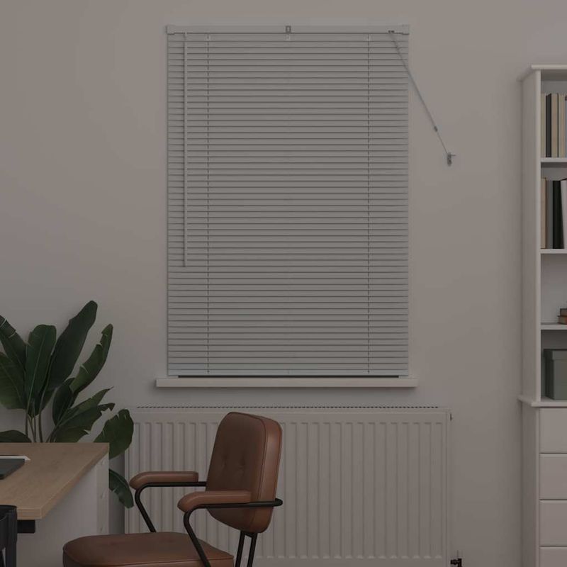 Casa si Gradina - Textile si covoare - Rulouri si jaluzele - Jaluzea pentru Fereastra cu perdele Altele Manual Alb 80 x 130 cm Aluminiu - Infinity.ro