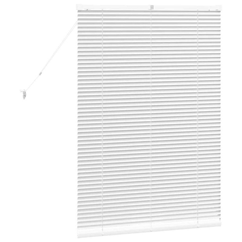Casa si Gradina - Textile si covoare - Rulouri si jaluzele - Jaluzea pentru Fereastra cu perdele Altele Manual Alb 80 x 130 cm Aluminiu - Infinity.ro