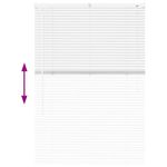 Casa si Gradina - Textile si covoare - Rulouri si jaluzele - Jaluzea pentru Fereastra cu perdele Altele Manual Alb 80 x 130 cm Aluminiu - Infinity.ro
