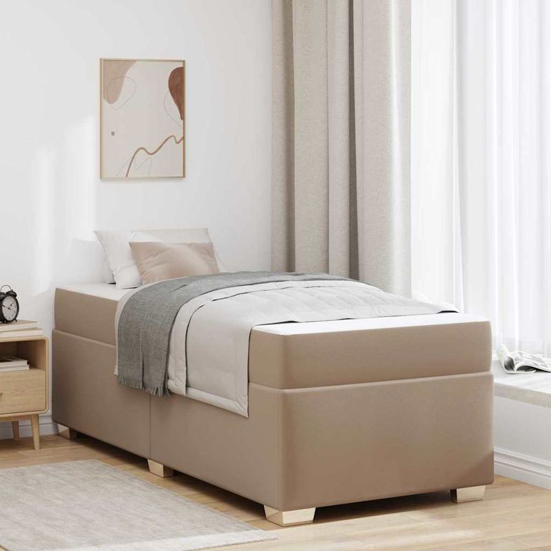 Casa si Gradina - Mobilier - Paturi si accesorii - Paturi - Cadru de pat Altele Cappuccino 80 x 200 cm Piele artificiala - Infinity.ro