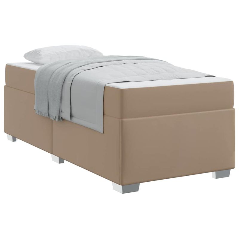 Casa si Gradina - Mobilier - Paturi si accesorii - Paturi - Cadru de pat Altele Cappuccino 80 x 200 cm Piele artificiala - Infinity.ro
