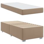 Casa si Gradina - Mobilier - Paturi si accesorii - Paturi - Cadru de pat Altele Cappuccino 80 x 200 cm Piele artificiala - Infinity.ro