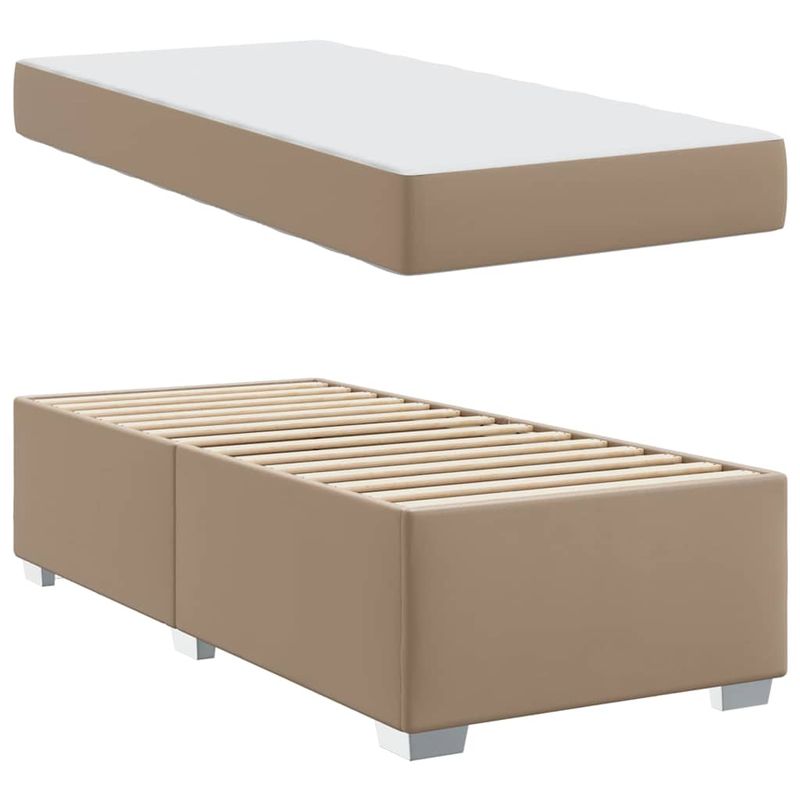 Casa si Gradina - Mobilier - Paturi si accesorii - Paturi - Cadru de pat Altele Cappuccino 80 x 200 cm Piele artificiala - Infinity.ro