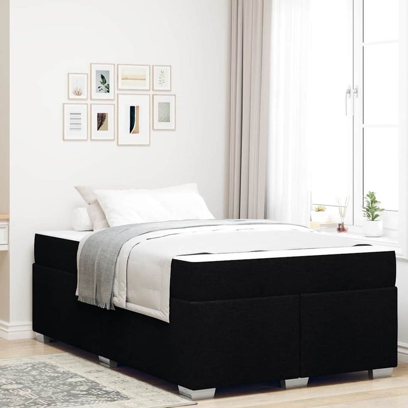 Casa si Gradina - Mobilier - Paturi si accesorii - Paturi - Cadru de pat Altele Negru 120 x 200 cm tesatura - Infinity.ro