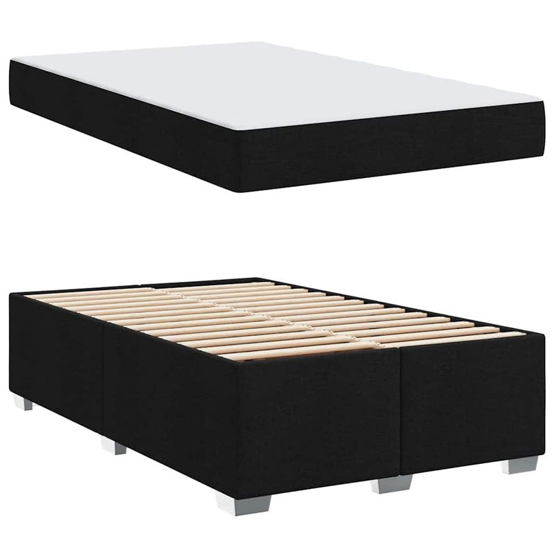 Casa si Gradina - Mobilier - Paturi si accesorii - Paturi - Cadru de pat Altele Negru 120 x 200 cm tesatura - Infinity.ro
