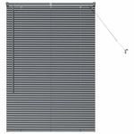 Casa si Gradina - Textile si covoare - Rulouri si jaluzele - Jaluzea pentru Fereastra Gri inchis 80 x 130 cm Aluminiu - Infinity.ro