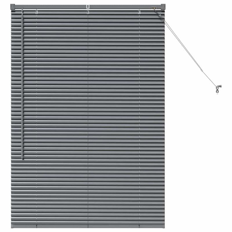 Casa si Gradina - Textile si covoare - Rulouri si jaluzele - Jaluzea pentru Fereastra Gri inchis 80 x 130 cm Aluminiu - Infinity.ro
