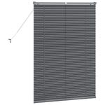 Casa si Gradina - Textile si covoare - Rulouri si jaluzele - Jaluzea pentru Fereastra Gri inchis 80 x 130 cm Aluminiu - Infinity.ro