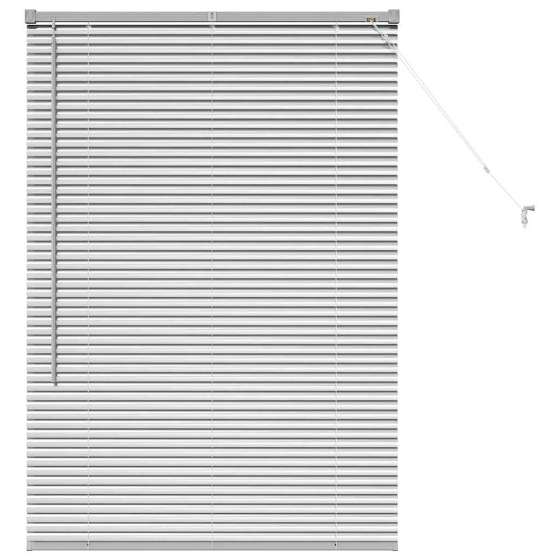 Casa si Gradina - Textile si covoare - Rulouri si jaluzele - Jaluzea pentru Fereastra Argintiu 80 x 130 cm Aluminiu - Infinity.ro