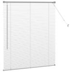 Casa si Gradina - Textile si covoare - Rulouri si jaluzele - Jaluzea pentru Fereastra Argintiu 80 x 130 cm Aluminiu - Infinity.ro