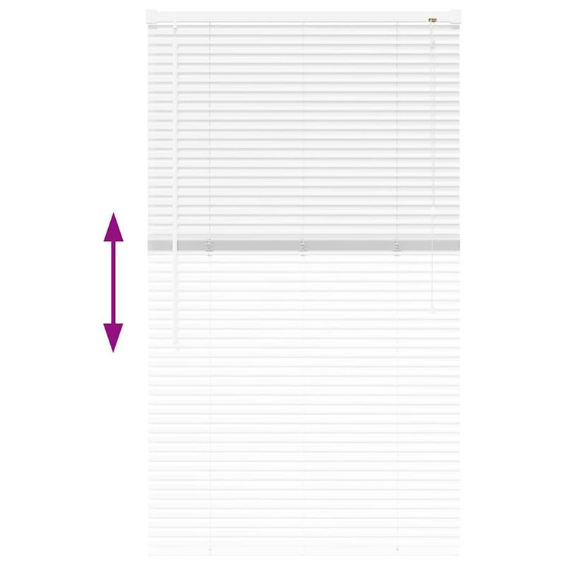 Casa si Gradina - Textile si covoare - Rulouri si jaluzele - Jaluzea pentru Fereastra cu perdele Altele Manual Alb 80 x 130 cm Aluminiu - Infinity.ro