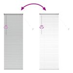 Casa si Gradina - Textile si covoare - Rulouri si jaluzele - Jaluzea pentru Fereastra Argintiu 80 x 130 cm Aluminiu - Infinity.ro