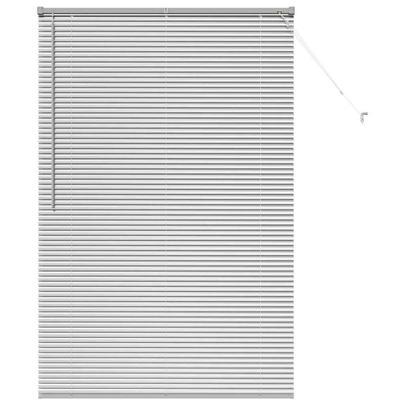 Casa si Gradina - Textile si covoare - Rulouri si jaluzele - Jaluzea pentru Fereastra Argintiu 80 x 130 cm Aluminiu - Infinity.ro