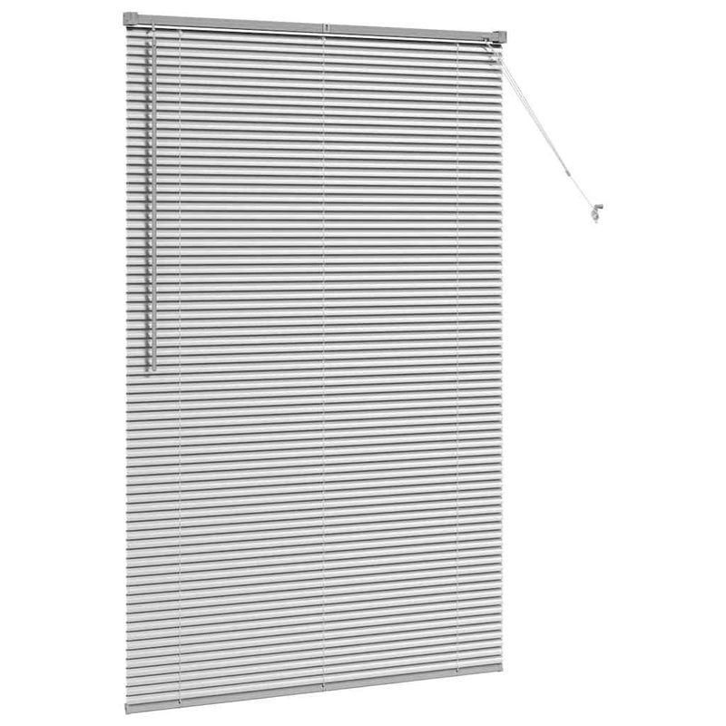 Casa si Gradina - Textile si covoare - Rulouri si jaluzele - Jaluzea pentru Fereastra Argintiu 80 x 130 cm Aluminiu - Infinity.ro