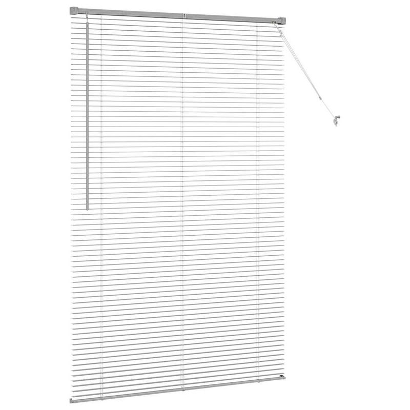 Casa si Gradina - Textile si covoare - Rulouri si jaluzele - Jaluzea pentru Fereastra Argintiu 80 x 130 cm Aluminiu - Infinity.ro