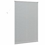 Casa si Gradina - Textile si covoare - Rulouri si jaluzele - Jaluzea pentru Fereastra Argintiu 80 x 130 cm Aluminiu - Infinity.ro