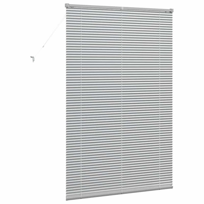 Casa si Gradina - Textile si covoare - Rulouri si jaluzele - Jaluzea pentru Fereastra Argintiu 80 x 130 cm Aluminiu - Infinity.ro