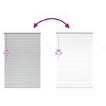 Casa si Gradina - Textile si covoare - Rulouri si jaluzele - Jaluzea pentru Fereastra Argintiu 80 x 130 cm Aluminiu - Infinity.ro