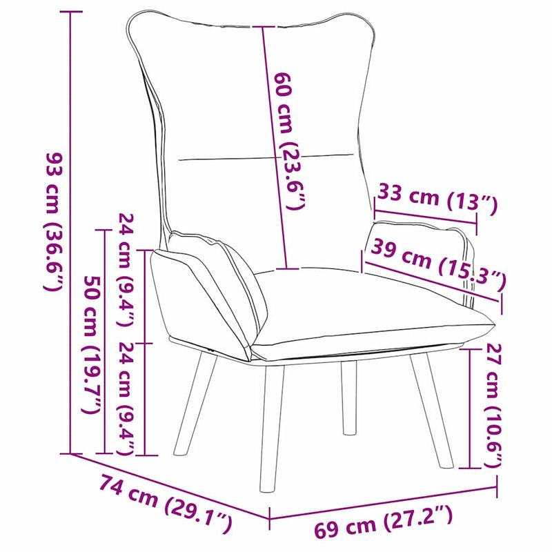 Casa si Gradina - Mobilier - Scaune si fotolii - Fotolii - Fotoliu de relaxare, taupe, textil - Infinity.ro
