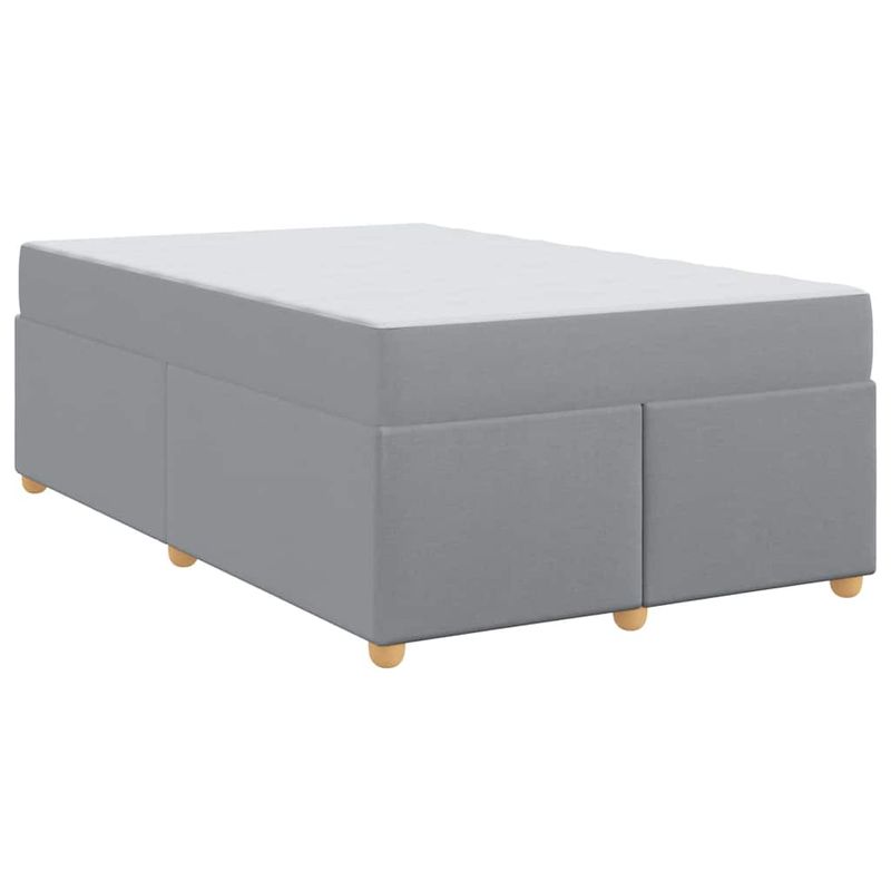 Casa si Gradina - Mobilier - Paturi si accesorii - Paturi - Cadru de pat cu saltea Altele Gri deschis 120 x 200 cm tesatura - Infinity.ro