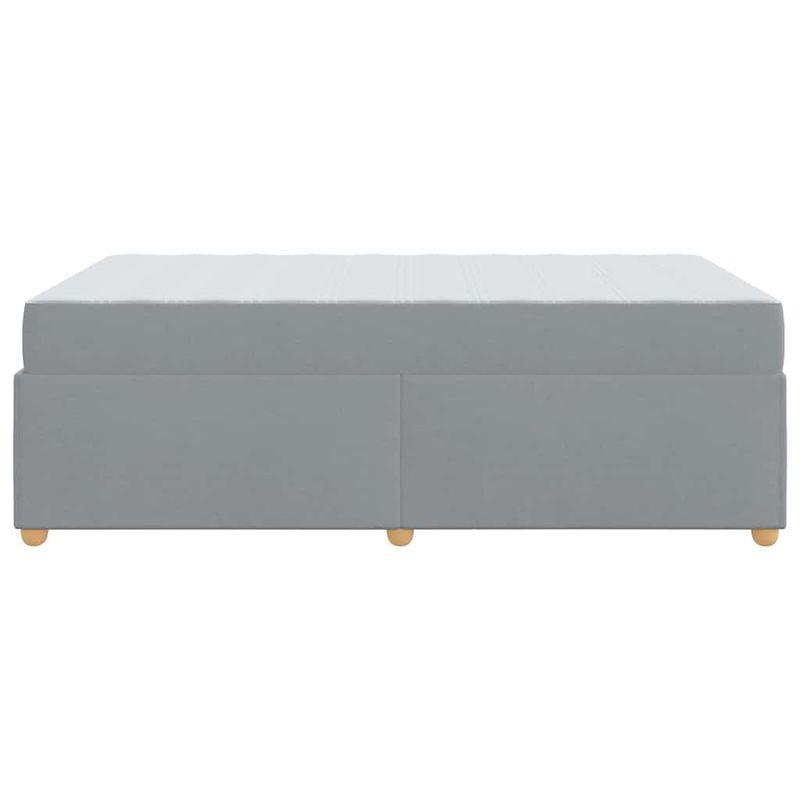 Casa si Gradina - Mobilier - Paturi si accesorii - Paturi - Cadru de pat cu saltea Altele Gri deschis 120 x 200 cm tesatura - Infinity.ro