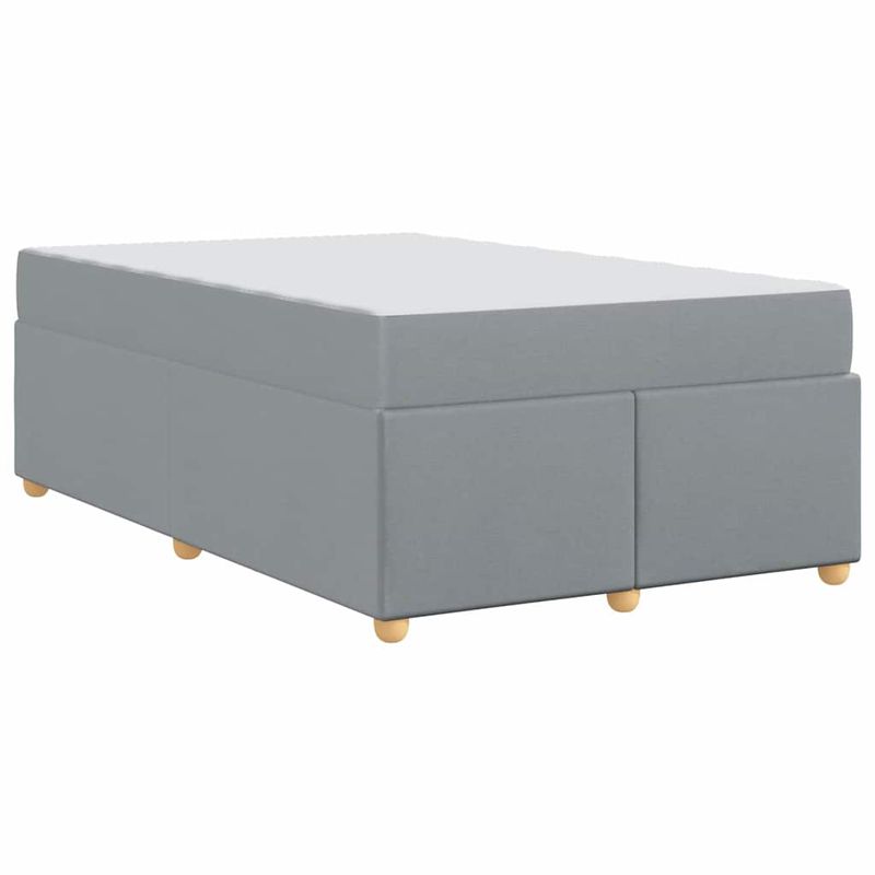 Casa si Gradina - Mobilier - Paturi si accesorii - Paturi - Cadru de pat cu saltea Altele Gri deschis 120 x 200 cm tesatura - Infinity.ro