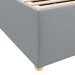 Casa si Gradina - Mobilier - Paturi si accesorii - Paturi - Cadru de pat cu saltea Altele Gri deschis 120 x 200 cm tesatura - Infinity.ro