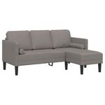 Casa si Gradina - Mobilier - Canapele si coltare - Canapele - Canapea forma L, 3 locuri, taupe, 160 cm, textil - Infinity.ro