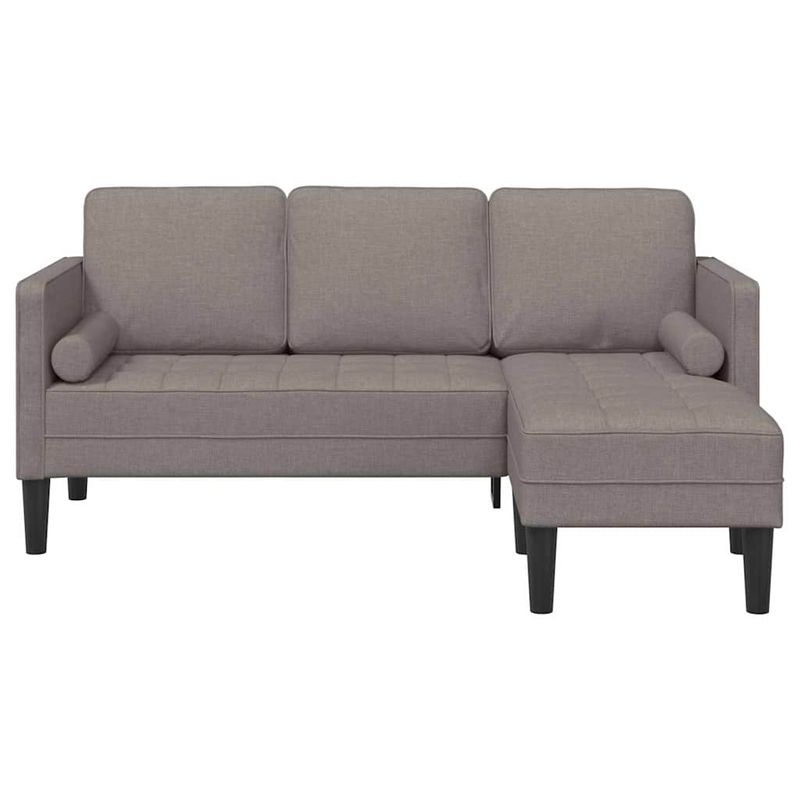 Casa si Gradina - Mobilier - Canapele si coltare - Canapele - Canapea forma L, 3 locuri, taupe, 160 cm, textil - Infinity.ro