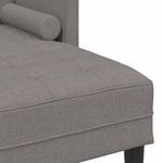 Casa si Gradina - Mobilier - Canapele si coltare - Canapele - Canapea forma L, 3 locuri, taupe, 160 cm, textil - Infinity.ro