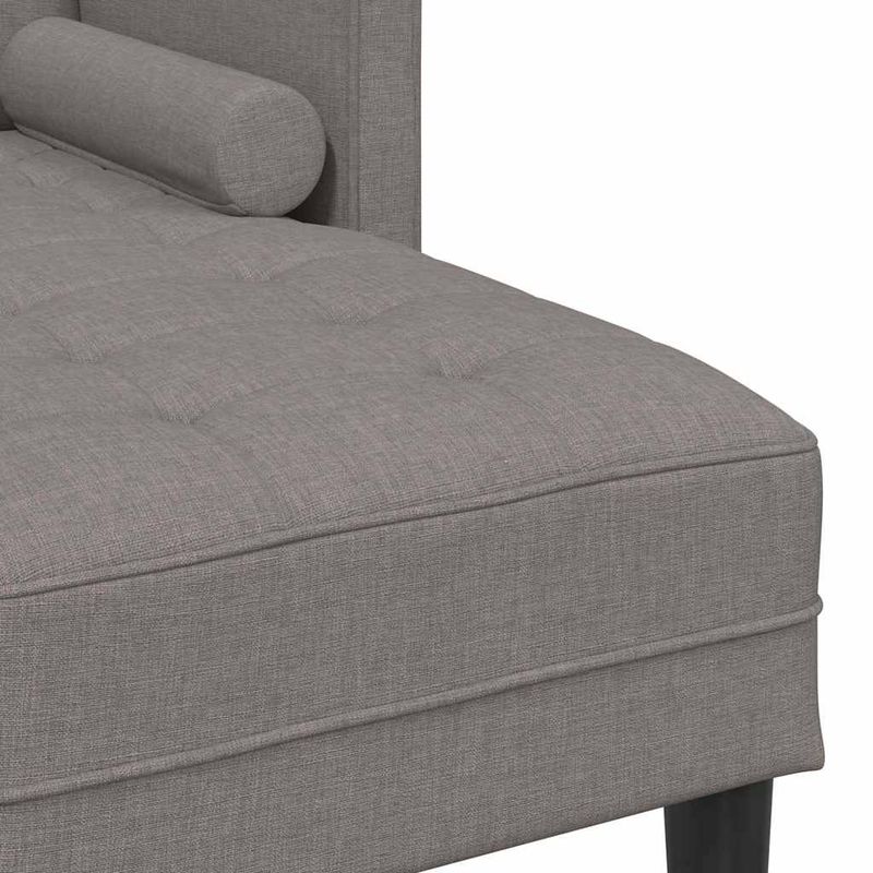 Casa si Gradina - Mobilier - Canapele si coltare - Canapele - Canapea forma L, 3 locuri, taupe, 160 cm, textil - Infinity.ro