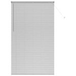 Casa si Gradina - Textile si covoare - Rulouri si jaluzele - Jaluzea pentru Fereastra Argintiu 80 x 130 cm Aluminiu - Infinity.ro