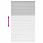 Casa si Gradina - Textile si covoare - Rulouri si jaluzele - Jaluzea pentru Fereastra Argintiu 80 x 130 cm Aluminiu - Infinity.ro