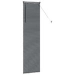 Casa si Gradina - Textile si covoare - Rulouri si jaluzele - Jaluzea pentru Fereastra Gri inchis 80 x 130 cm Aluminiu - Infinity.ro