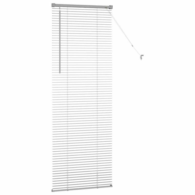Casa si Gradina - Textile si covoare - Rulouri si jaluzele - Jaluzea pentru Fereastra Argintiu 80 x 130 cm Aluminiu - Infinity.ro