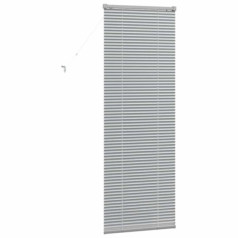 Casa si Gradina - Textile si covoare - Rulouri si jaluzele - Jaluzea pentru Fereastra Argintiu 80 x 130 cm Aluminiu - Infinity.ro